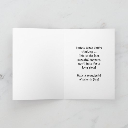 toekomstige Moederdag Kaart (Binnen)