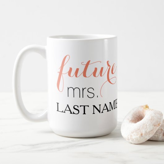Toekomstige Mok van mevrouw Coffee (Met donut)
