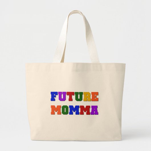 Toekomstige Momma Tshirts en geschenken Grote Tote Bag (Voorkant)