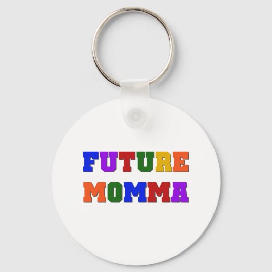 Toekomstige Momma Tshirts en geschenken Sleutelhanger (Voorkant)