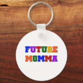 Toekomstige Momma Tshirts en geschenken Sleutelhanger (Voorkant)