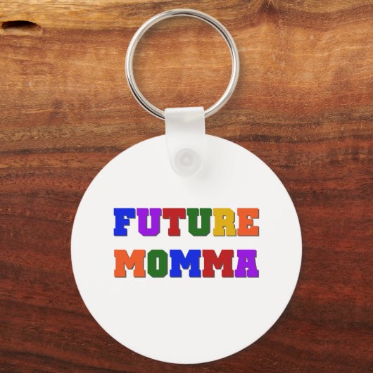 Toekomstige Momma Tshirts en geschenken Sleutelhanger (Voorkant)