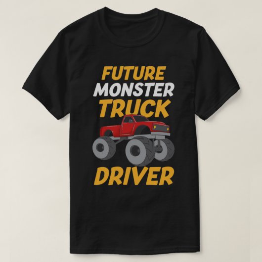 Toekomstige Monster Truck Driver 4 T-shirt (Design voorkant)