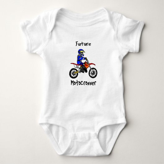 Toekomstige Motorcrosser Baby Creeper (Boy) Romper (Voorkant)