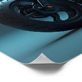 Toekomstige Motorfiets Poster (Hoek)