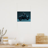 Toekomstige Motorfiets Poster (Keuken)