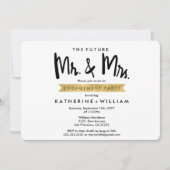 Toekomstige Mr en Mrs Custom Photo Engagement Part Kaart (Voorkant)