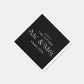 Toekomstige Mr en Mrs Engagement Party Black Servet (Hoek)