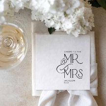 Toekomstige Mr en Mrs verlovingsservetten van papi