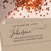 Toekomstige Mr en Mrs Wedding redden de datum Zelfinktende Stempel