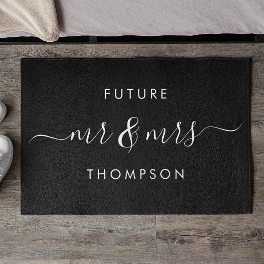 Toekomstige Mr. en Mw. Hand Geschreven Familie Bla Deurmat