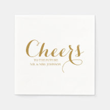 Toekomstige Mr & Mrs. Name Minimalist Wedding Whit