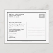 Toekomstige Mr & Mrs Wedding Save The Date - Peach Aankondigingskaart (Achterkant)