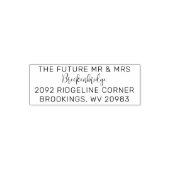 Toekomstige Mr. Script Couples Return Address Zelfinktende Stempel (Design)