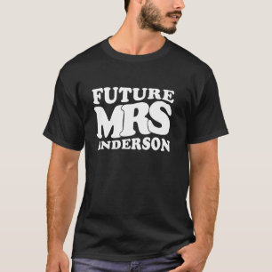 Toekomstige Mrs Anderson vrijgezellenfeest bruids T-shirt