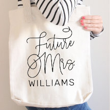 Toekomstige Mrs Black Modern Script Custom Wedding