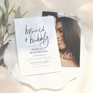 Toekomstige Mrs   Black & White Brunch & Bubbly Fo Kaart