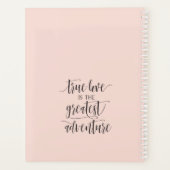 Toekomstige Mrs Blush en Black Script Wedding Plan Planner (Achterkant)