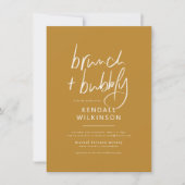 Toekomstige Mrs | Boho Mosterd Bruiloft & Brunch M Kaart (Voorkant)