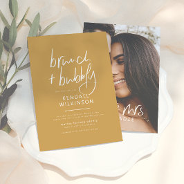 Toekomstige Mrs | Boho Mosterd Bruiloft & Brunch M Kaart