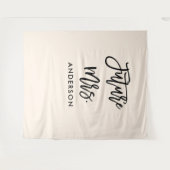 Toekomstige Mrs Bruidsfeest Achtergrond Foto Booth Wandkleed (Voorkant (horizontaal))