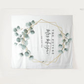 Toekomstige Mrs Bruidsfeest Backdrop Groene Decora Wandkleed (Voorkant (horizontaal))