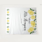 Toekomstige Mrs Bruidsfeest Citroenen Foto Achterg Wandkleed (Voorkant (horizontaal))