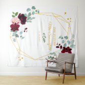 Toekomstige Mrs Bruidsfeest Gouden Achtergrond Fot Wandkleed (In Situ (horizontaal))