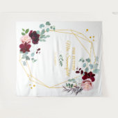 Toekomstige Mrs Bruidsfeest Gouden Achtergrond Fot Wandkleed (Voorkant (horizontaal))