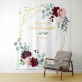 Toekomstige Mrs Bruidsfeest Gouden Achtergrond Fot Wandkleed (In situ)