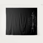 Toekomstige Mrs Bruidsfeest Zwarte Fotobackdrop Wandkleed (Voorkant (horizontaal))
