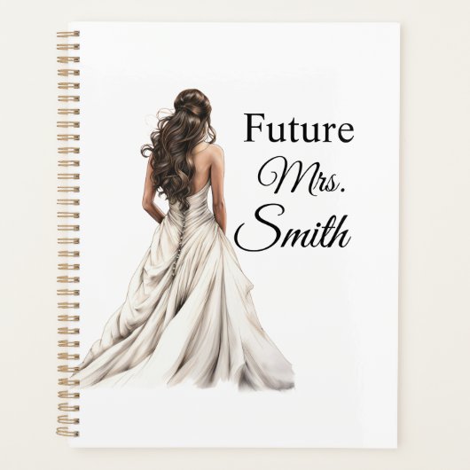Toekomstige Mrs. Bruidsplanner Planner (Voorkant)