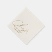 Toekomstige Mrs bruidsshower servetten (Hoek)