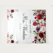 Toekomstige Mrs Bruiloft Backdrop Foto Booth Wandkleed (Voorkant (horizontaal))