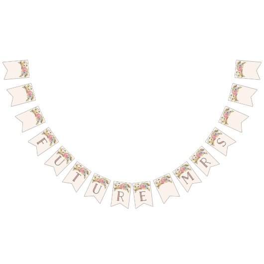 Toekomstige Mrs Bunting Banner Vlaggen Sweet Bloom (Alle)