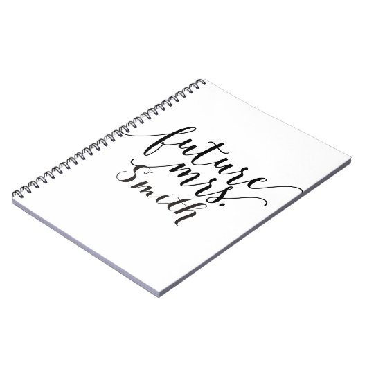 Toekomstige Mrs Custom Wedding Planning Notitieboe Notitieboek (Linkerzijde)