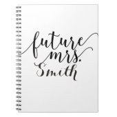 Toekomstige Mrs Custom Wedding Planning Notitieboe Notitieboek (Voorkant)