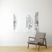 Toekomstige Mrs Floral Bruidsfeest Backdrop Wandkleed (In Situ (horizontaal))