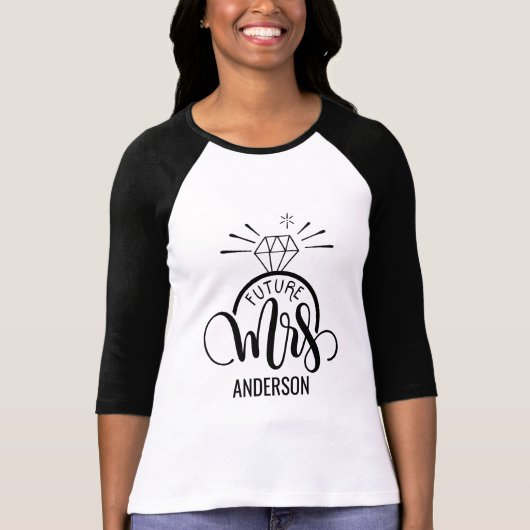 Toekomstige MRS - Gepersonaliseerd verloving T-shirt (Voorkant)