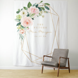 Toekomstige Mrs Gold Bruidsfeest Backdrop Fotohokj Wandkleed