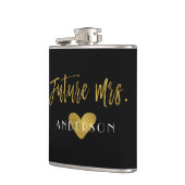 Toekomstige Mrs Gold Foil bruidfles Heupfles (Links)