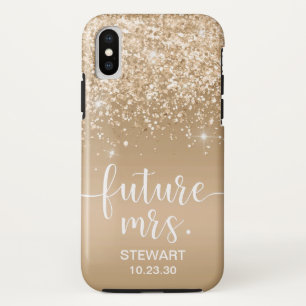 Toekomstige Mrs. Gold Glitter Hoes-Case-Mate iPhon Case-Mate iPhone Case