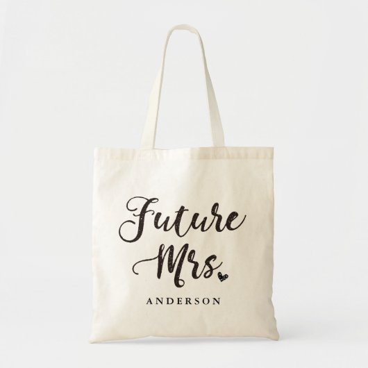 Toekomstige Mrs. gouden handlettering Tote Bag (Voorkant)