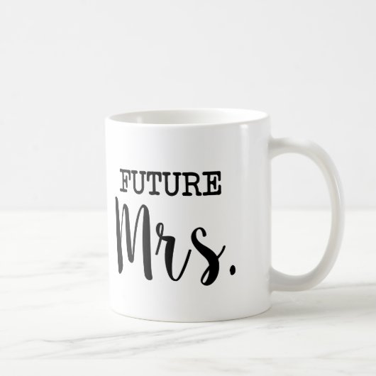 Toekomstige Mrs. grappige Bride Koffiemok (Rechts)