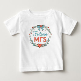 Toekomstige Mrs Hearts Bloemen Bladeren Rood Blauw
