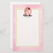 Toekomstige Mrs. met Bride in Wedding Gown Briefpapier (Voorkant / Achterkant)