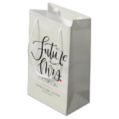 Toekomstige Mrs Modern Calligraphy Bruidsfeestje Klein Cadeauzakje (Achterkant Gekanteld)