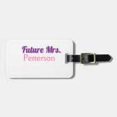 Toekomstige Mrs. Namebride bruiloft bachelorette d Bagagelabel (Voorkant horizontaal)