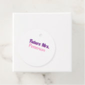 Toekomstige Mrs. Namebride bruiloft bachelorette d Bedankjes Labels (In situ)