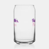 Toekomstige Mrs. Namebride bruiloft bachelorette d Blikvorm Glas (Rechts)